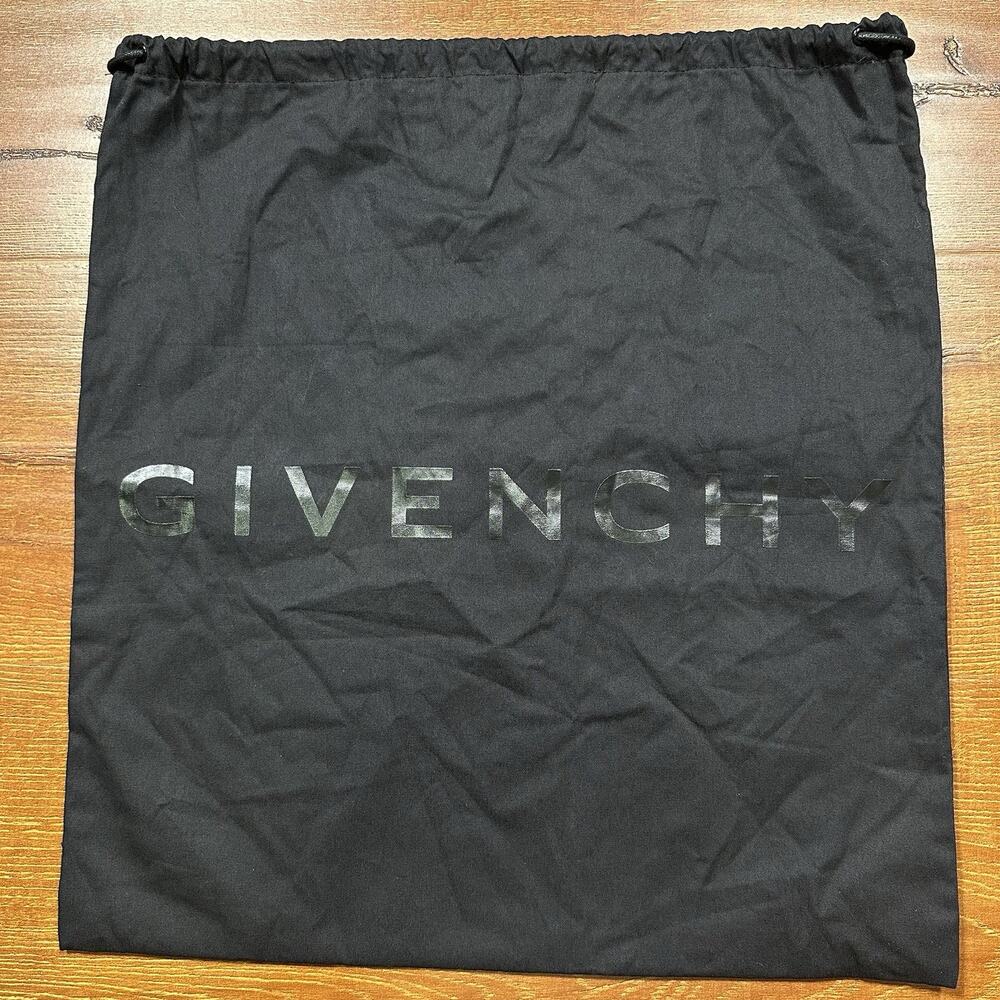 Givenchy Dust Bag 17"x16" Black Drawstring Cover Protector Storage Luxury Travel